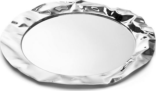 Alessi Foix Inoxidabil Rotund Tavă de Servire în Culoare Argintiu 44x44x3cm 90039 1buc