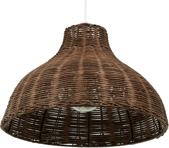 GloboStar Mayotte Pendant Light Brown Bell with Socket E27 42x42x28cm