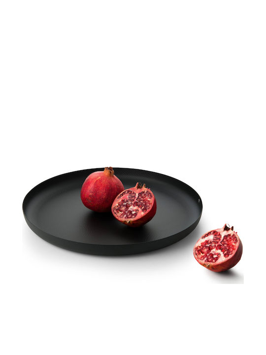 Alessi Metal Rotund Tavă de Servire în Culoare Negru 35x35x3cm JM14/35 BT 1buc