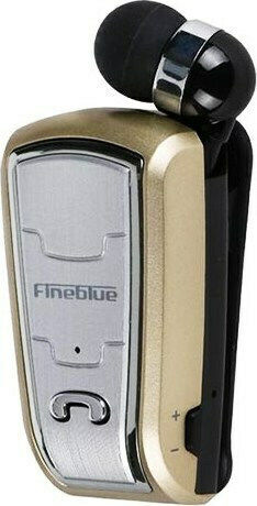 Fineblue FQ208 In-ear Bluetooth Handsfree Ακουστικό Χρυσό