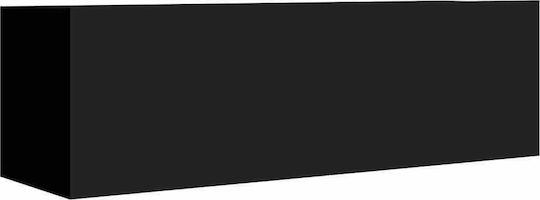 Living Room TV Unit Μαύρο L100xW30xH30cm