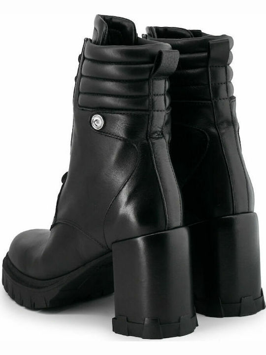 Voyage V Leder Stiefeletten Damen Schwarz