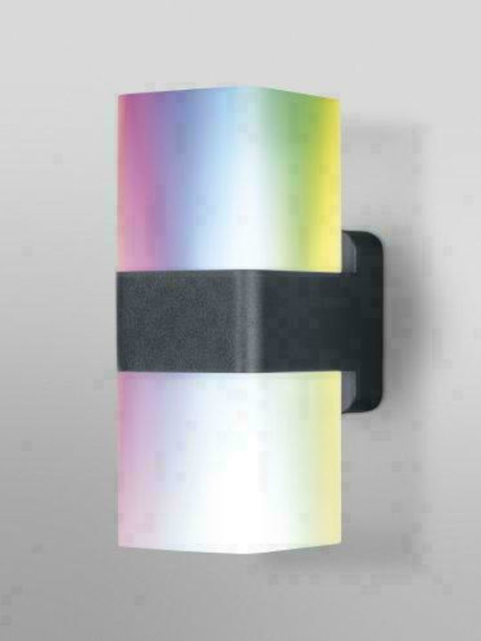 Ledvance Wifi Cube Wall Updown Wall-Mounted Outdoor Ceiling Light LED IP44 14W with Warm White Light Double Beam