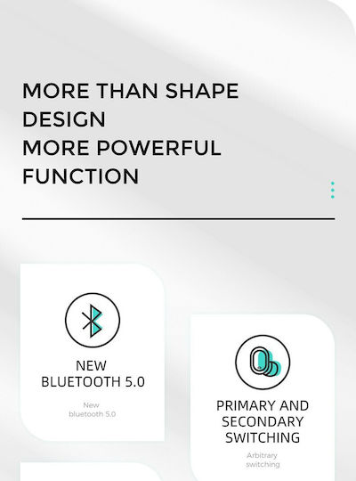 Joyroom JR-T08 In-ear Bluetooth Handsfree Earphones with Sweat Resistance and Charging Case Black