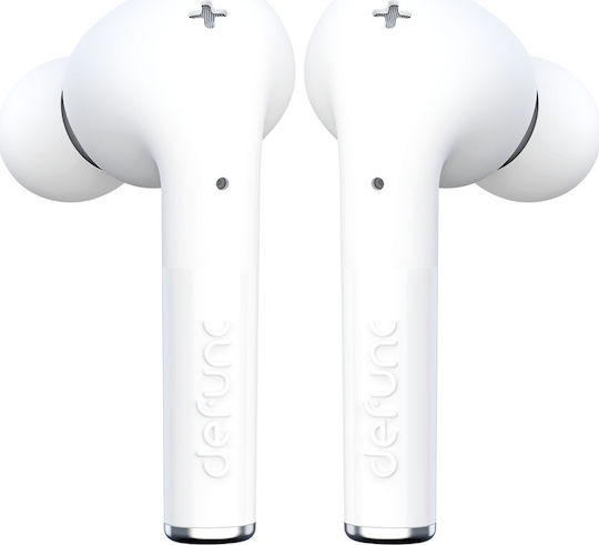 Defunc True Gaming In-ear Bluetooth Handsfree Căști cu Rezistență la Transpirație și Carcasă de Încărcare Alb
