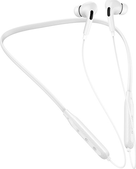 Borofone BE45 In-ear Bluetooth Handsfree Earphones with Sweat Resistance White