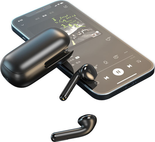 XO X6 Earbud Bluetooth Handsfree Earphones with Charging Case Black