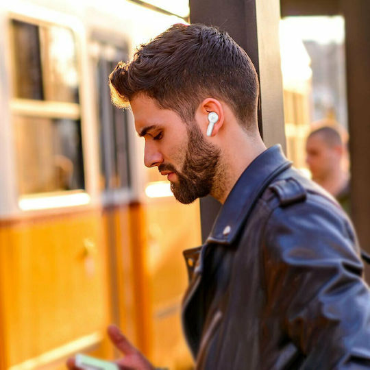 Tronsmart Apollo Air In-ear Bluetooth Handsfree Ακουστικά με Αντοχή στον Ιδρώτα και Θήκη Φόρτισης Λευκά