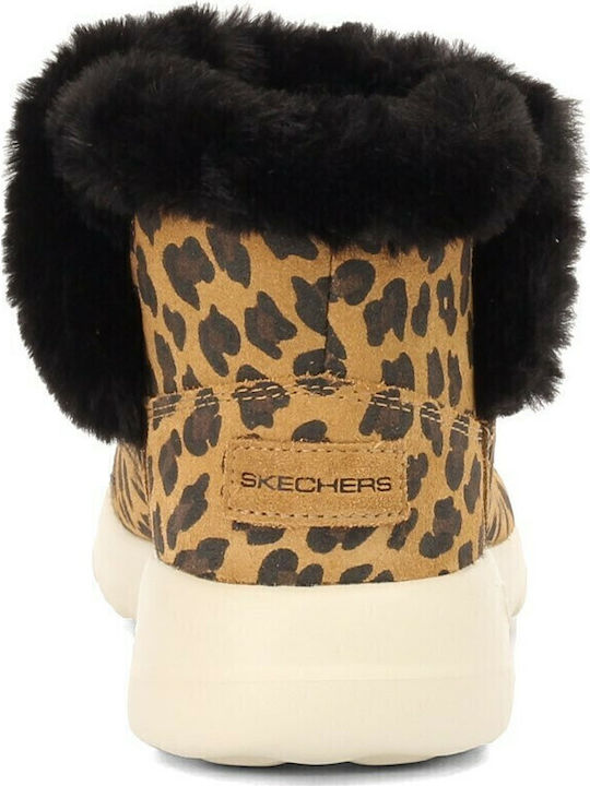 The Go Joy Leather Women's Ankle Boots Platform & Fur