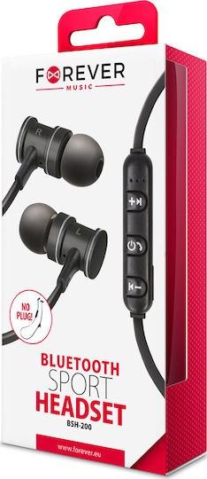 Forever BSH-200 In-ear Bluetooth Handsfree Ακουστικά Μαύρα