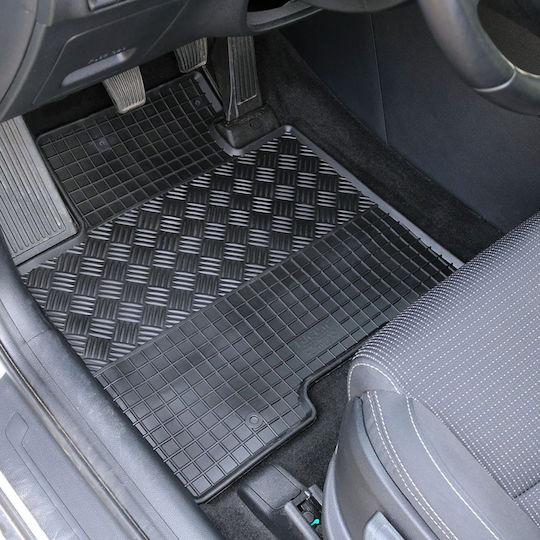 Rigum Set of Front and Rear Mats 4pcs for Alfa Romeo Giulia 2016+ Black