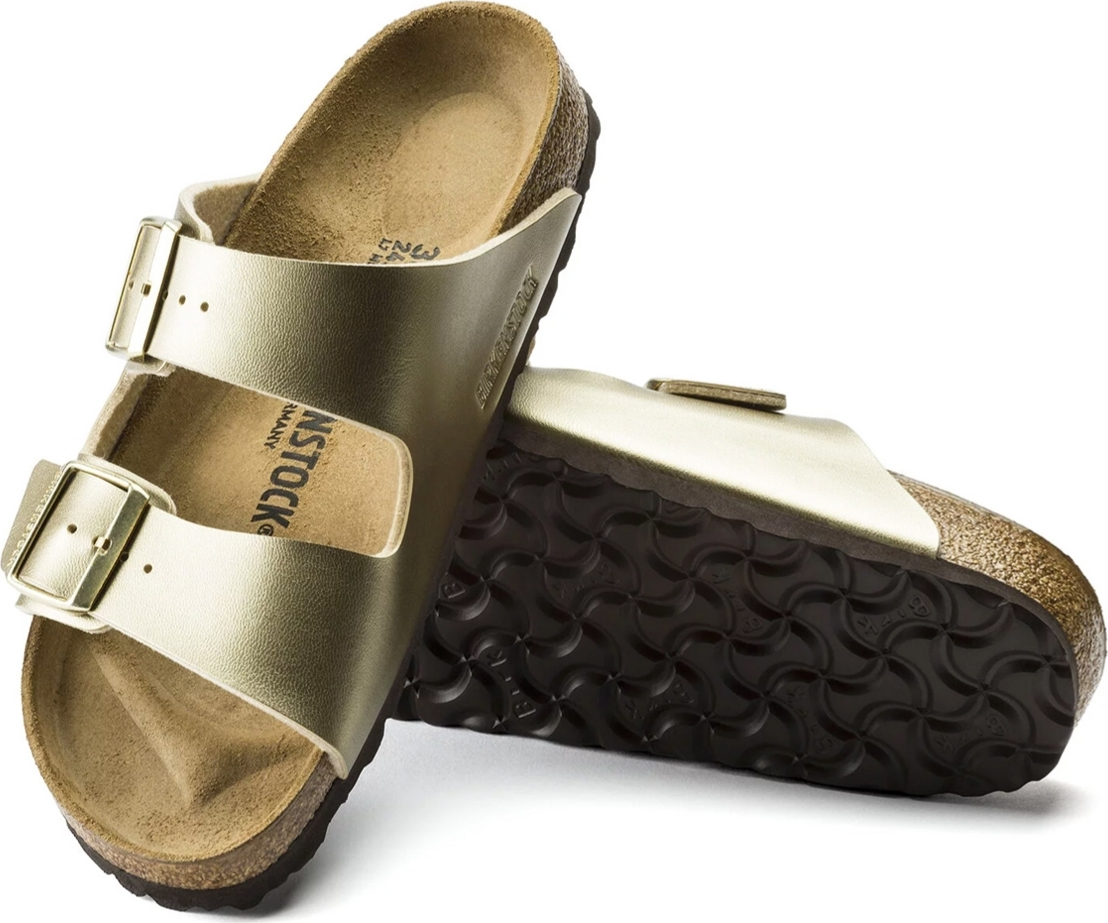 white gold birkenstock