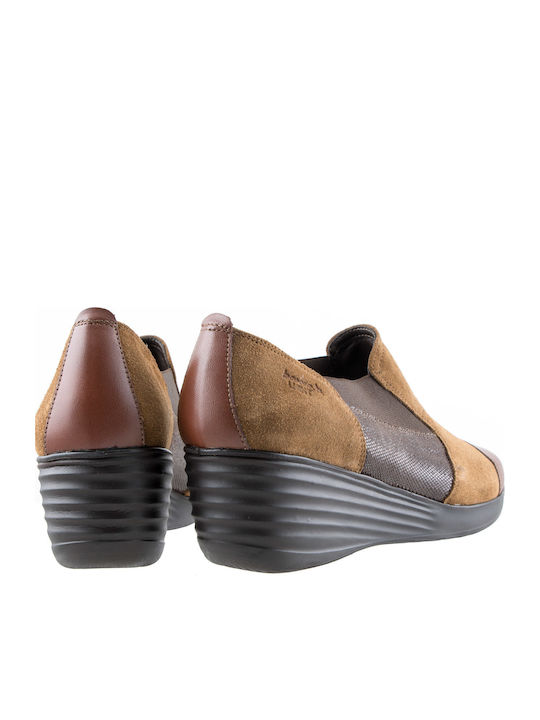 Ανατομικά Γυναικεία Slip-On Δερμάτινα Ταμπά