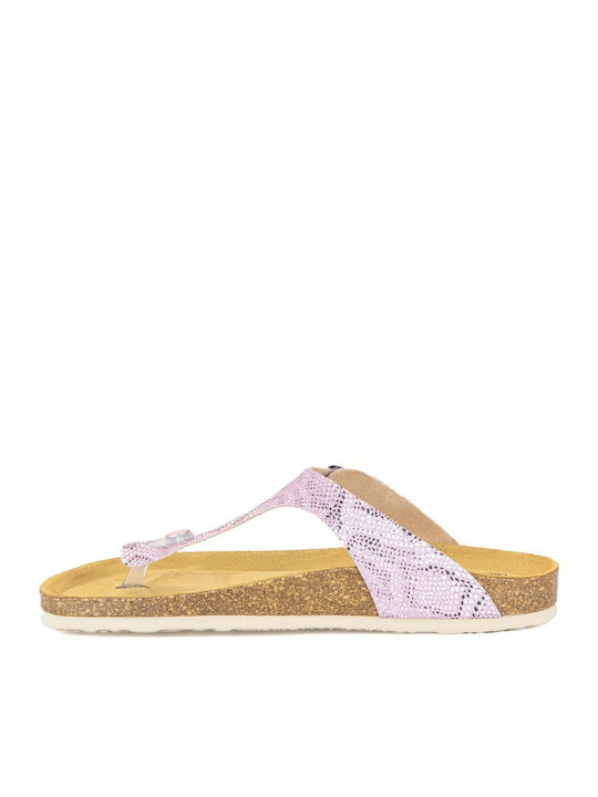 Bolero Leather Women's Flat Sandals Anatomic Rose