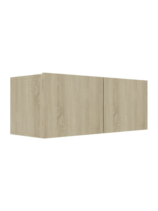 Wand Wohnzimmer Schrank aus Spanplatte Sonoma 80x30x30cm