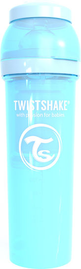 Twistshake Set Plastic Baby Bottles Pastel Anti-Colic with Silicone Teat for 0+ Months Blue 330ml 2 Pieces