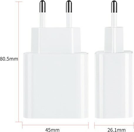 Maxlife Φορτιστής Χωρίς Καλώδιο με Θύρα USB-A και Θύρα USB-C 20W Power Delivery / Quick Charge 3.0 Λευκός (MXTC-05)