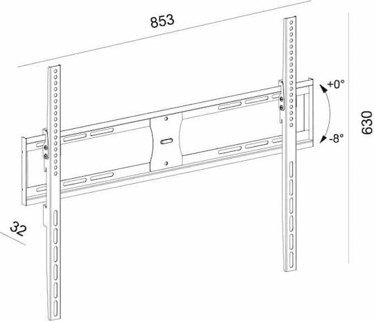 Sonora Wonderwall 800 Tilt 230-0069 Wandhalterung für Fernseher bis 80" und 65kg