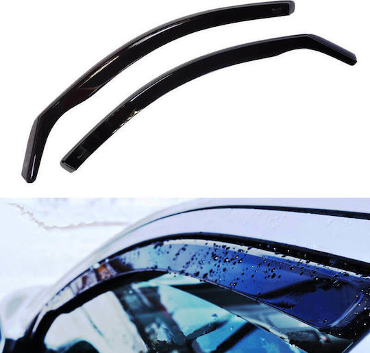 Heko Set of Windbreakers Front Car Dark Fime for Peugeot 208 Opel Corsa F 5D 2019+ 2pcs