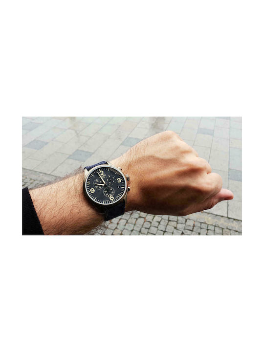 Tissot Chrono XL Ceas Cronograf Baterie cu Albastru Brățară din material textil