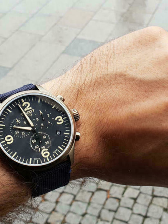 Tissot Chrono XL Ρολόι Μπαταρίας με Υφασμάτινο Λουράκι