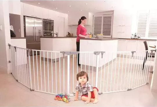 Dreambaby Royale Πτυσσόμενη Επέκταση Προστατευτικής Πόρτας με Βίδες από Μέταλλο σε Λευκό Χρώμα 126x74εκ. 2τμχ