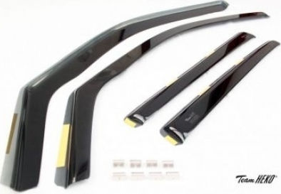 Heko Satz Windabweiser Vordere Dark Fime für Opel Ascona 2Stück