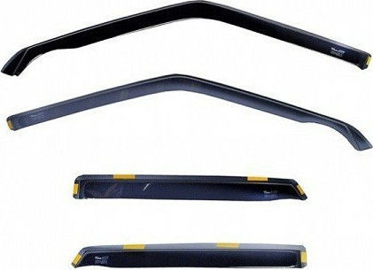 Heko Set of Windbreakers Front and Rear Car Dark Fime for Toyota Corolla 4pcs