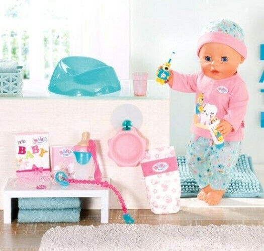 ZAPF Creation Baby Born Σετ με Μωρό Κούκλα Soft Touch Bath για 3+ Ετών 43 εκ.