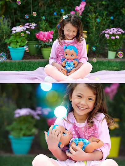 Mattel Baby Doll Blue Baby Time for Food for 2+ Years 30 cm.
