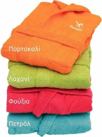 Viopros Παιδικό Μπουρνούζι Τζέσι Λιλά με Κουκούλα