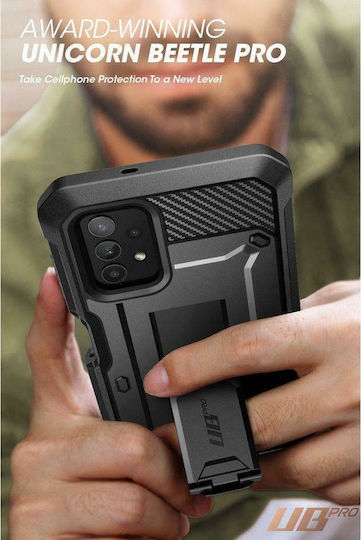 Supcase Unicorn Beetle Pro 360 Full Cover Plastic 0.1mm Set with Glass Black (Galaxy A32 5G)