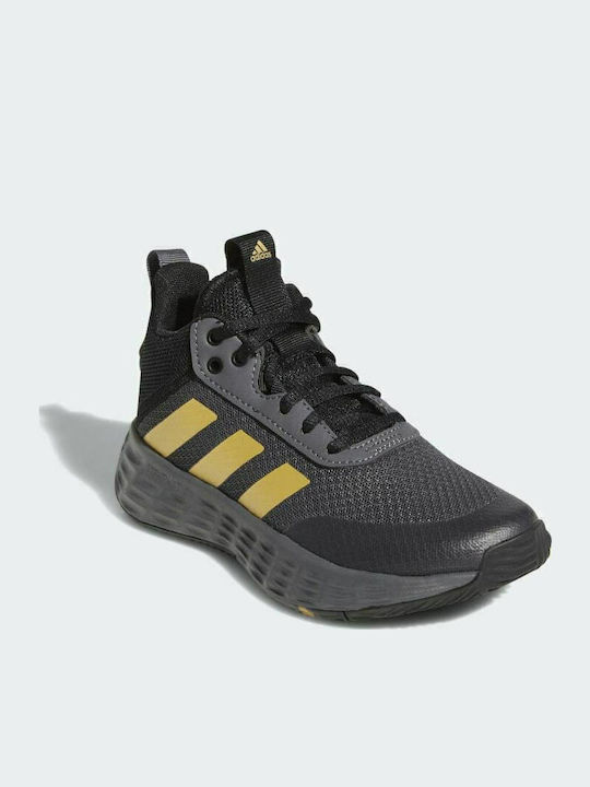 Ownthegame OwnTheGame 2.0 K Kids Sports Shoes Basketball with Laces Grey Five / Matte Gold / Core Black