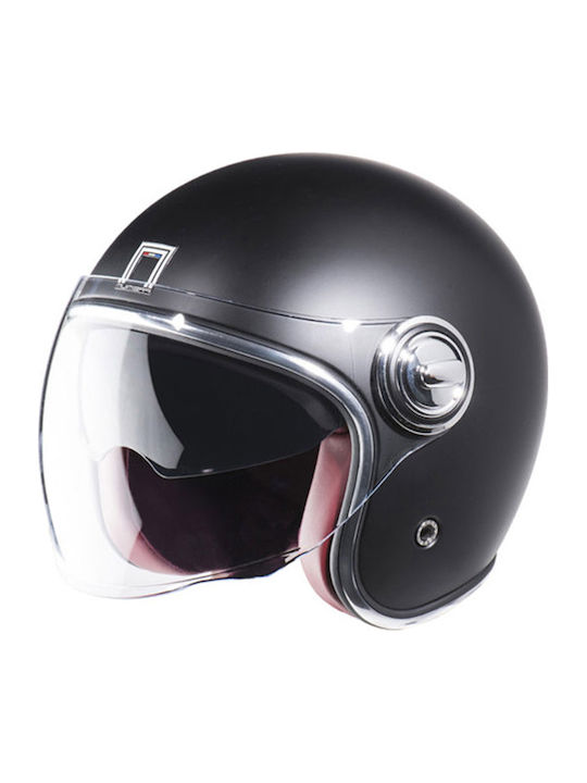 Nox Heritage Jet Helmet 1350gr Matt Black