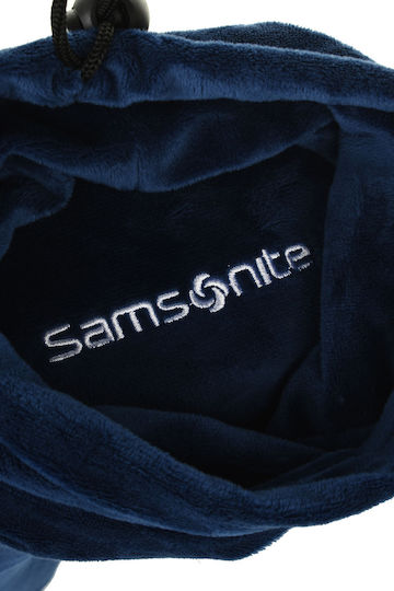 Samsonite Μαξιλαράκι Ταξιδίου Μαξιλαράκι Memory Foam με Θήκη Μεταφοράς Μπλε