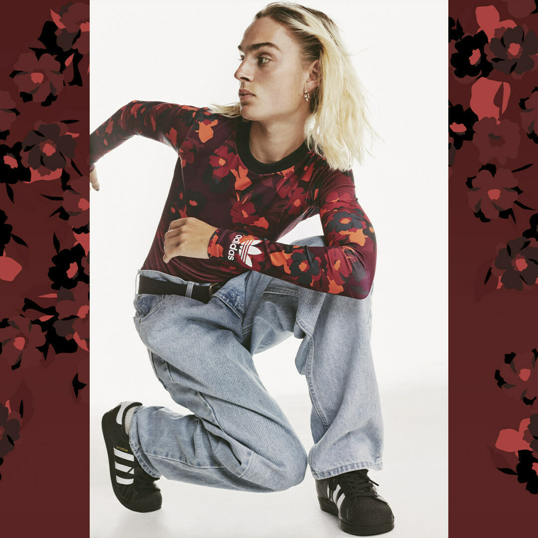 Adidas HER Studio London Μακρυμάνικη Γυναικεία Αθλητική Μπλούζα σε Μπορντό  χρώμα GC6836 | Skroutz.gr