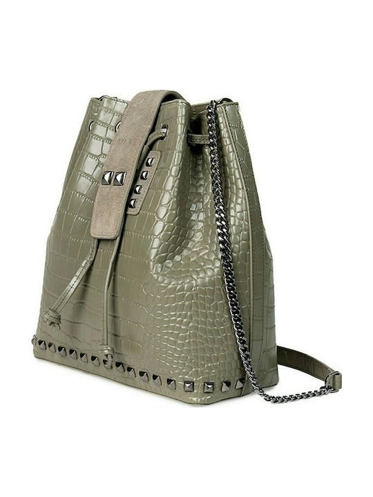 Nolah Sloane Leder Damen Tasche Schulter Khaki