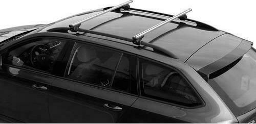 Nordrive Aluminum Car Roof Bars 140cm Universal 1991 for Cars with Factory Bars Set with Roof Rack Legs and Lock