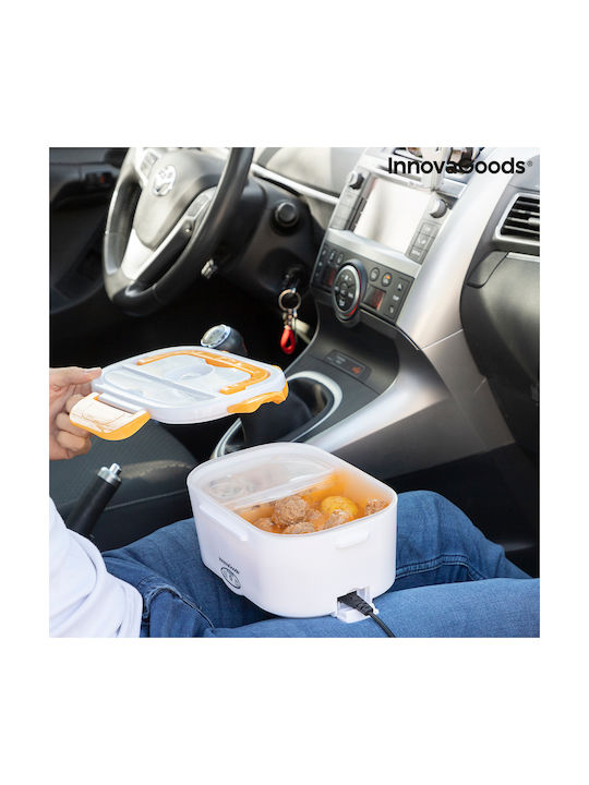 InnovaGoods Plastic Electric Lunch Box Carunch Orange 1050ml