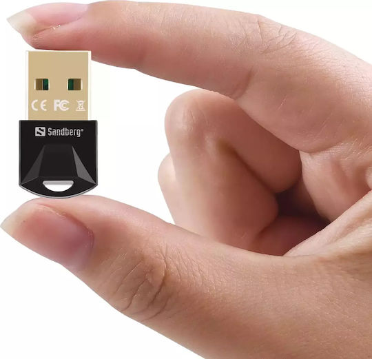Sandberg USB Bluetooth 5.0 Adapter mit Reichweite 20m Schwarz (134-34)