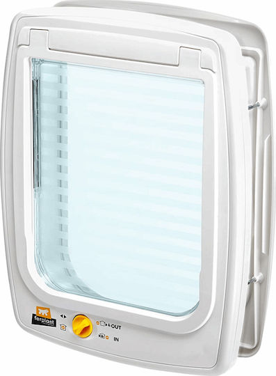 Ferplast Swing 11 Door Dog & Cat 31x9.6x38.4cm made of Plastic in White Color 31 x 31 x 38.4cm