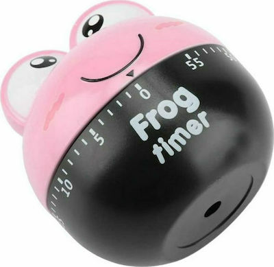 Countdown Analog Kitchen Timer Frog Pink