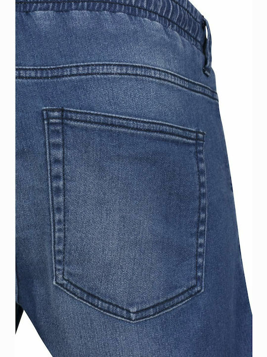 Pantaloni Jeans pentru Bărbați cu Croială Regular Albastru spălat