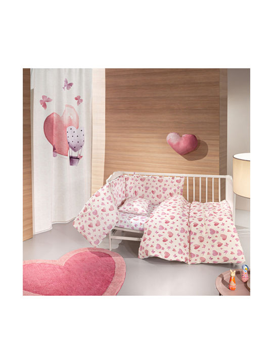 Guy Laroche Sweet Heart Seturi de cearșafuri pentru bebeluși Pentru Patut Bumbac Multicolore 115x170buc 3buc