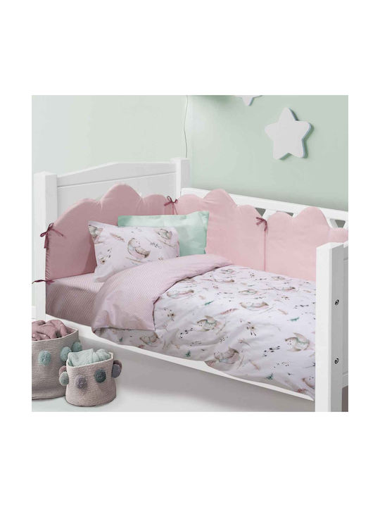 Das Home Baby Fun Set Baby Bettlaken Für Wiege Baumwolle Rosa 70x120cm 2Stück