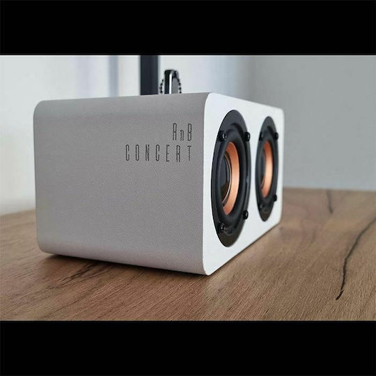NOD RnB Concert Ηχείο Bluetooth 10W με Ραδιόφωνο και Διάρκεια Μπαταρίας έως 5 ώρες Λευκό