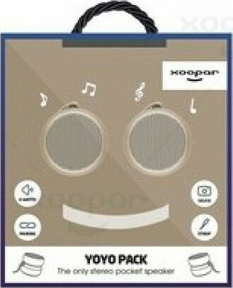 Xoopar Yoyo Stereo Ηχείο Bluetooth 6W με Διάρκεια Μπαταρίας έως 4 ώρες Χρυσό