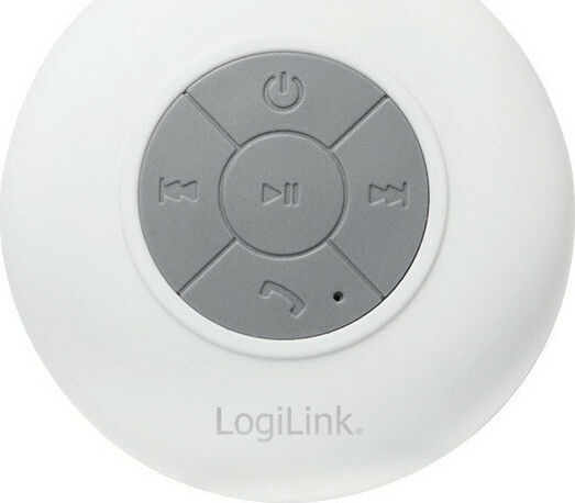 LogiLink Shower Bluetooth високоговорител 3W с живот на батерията до 4 часа Бял