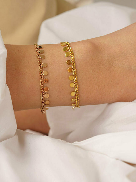 Bracelet Chain made of Steel Gold Plated