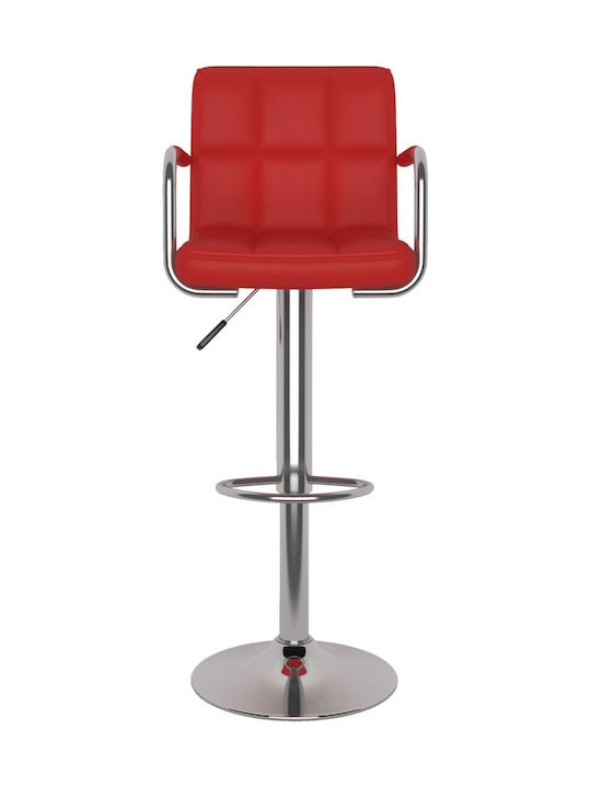 Hocker Bar mit Rückenlehne & Höhenverstellbar Bordeaux 2Stück 48x47x90-111cm